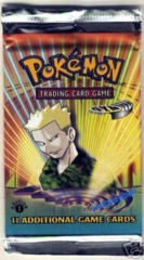 Pokemon Gym Heroes 1st Edition Booster Pack - Lt. Surge Artwork